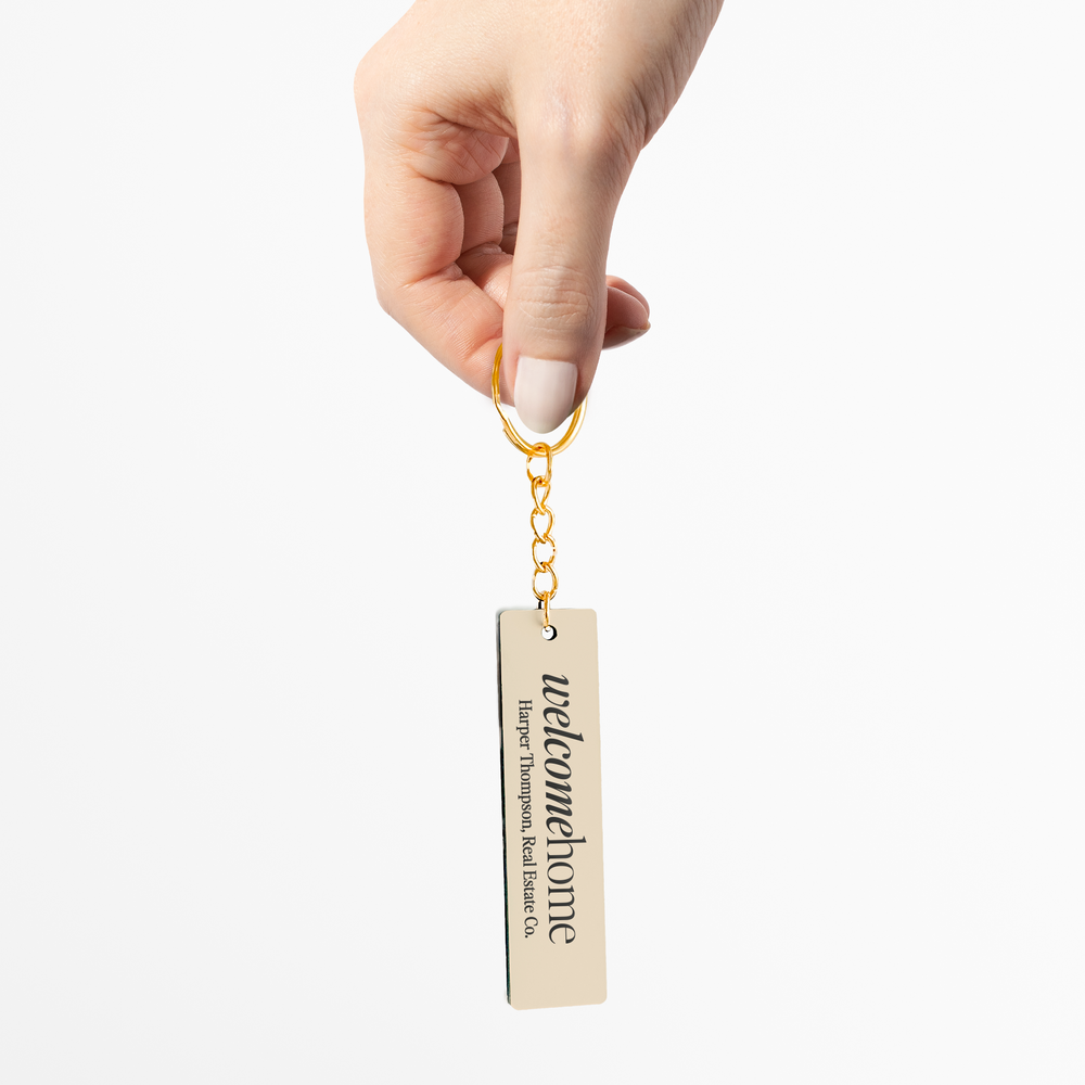 Customizable Welcome Home Keychains Keychain Market Dwellings