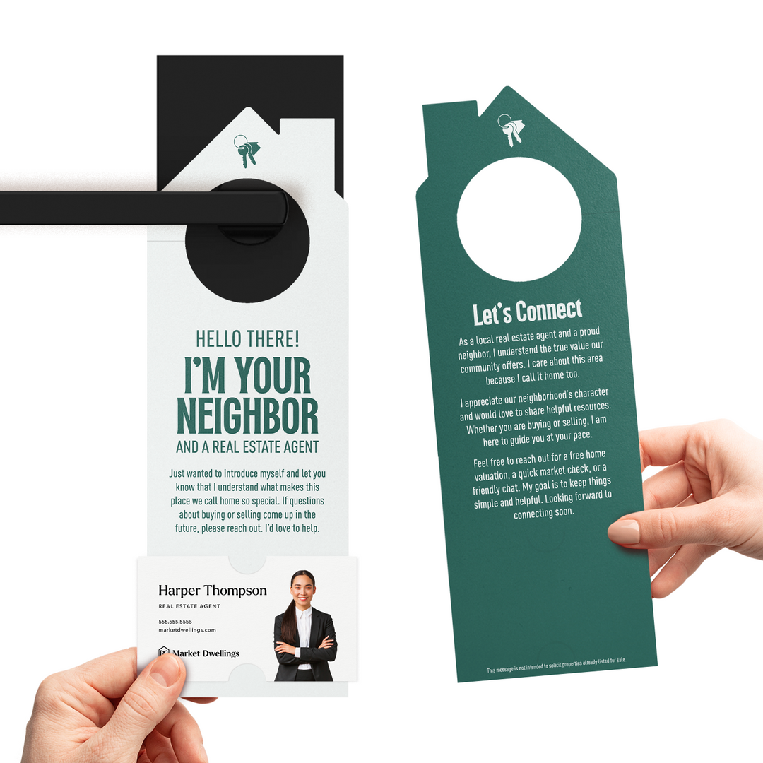 Hello I'm Your Neighbor Door Hangers Door Hanger Market Dwellings