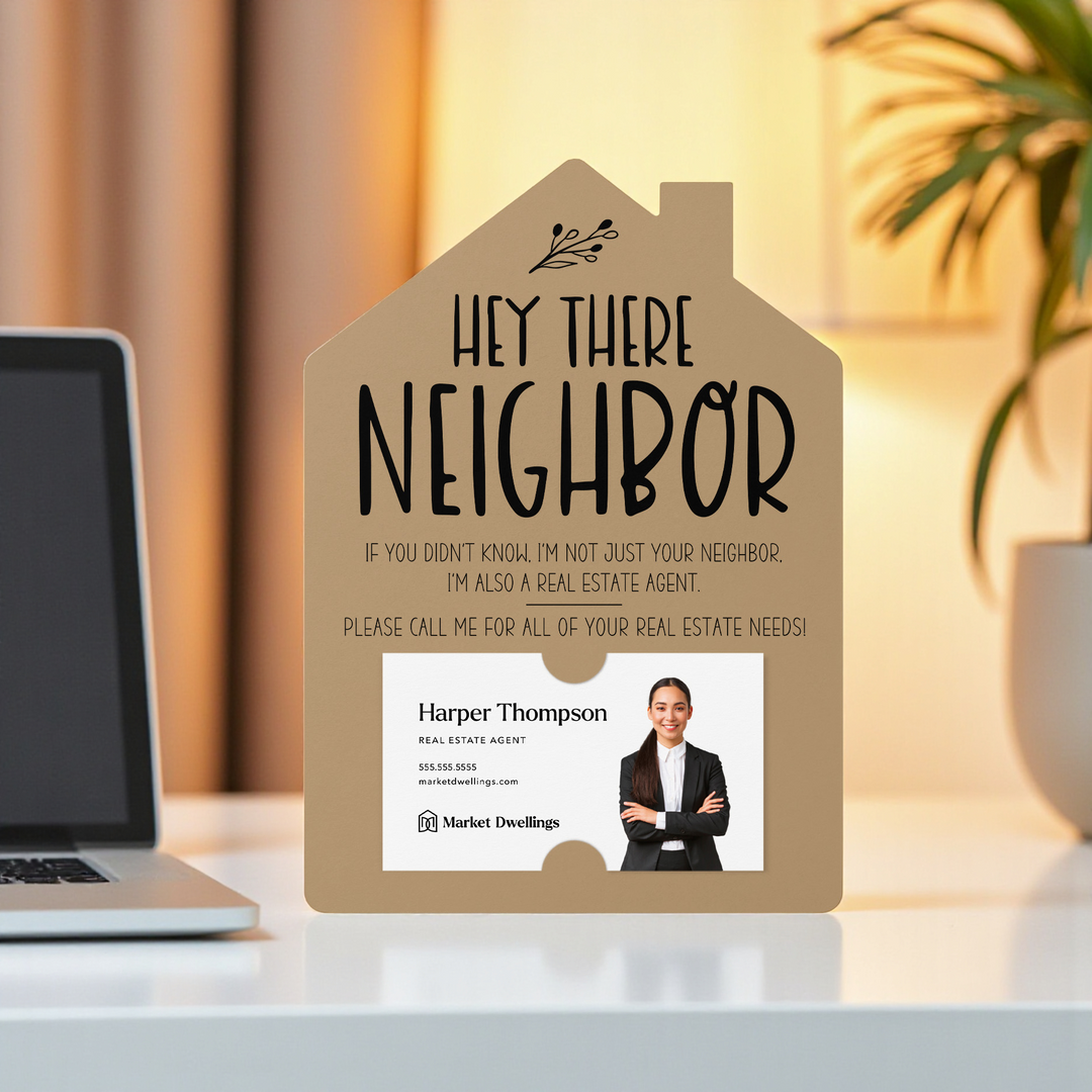 Set of Hey There Neighbor Real Estate Mailers | Envelopes Included | M25-M001 Mailer Market Dwellings