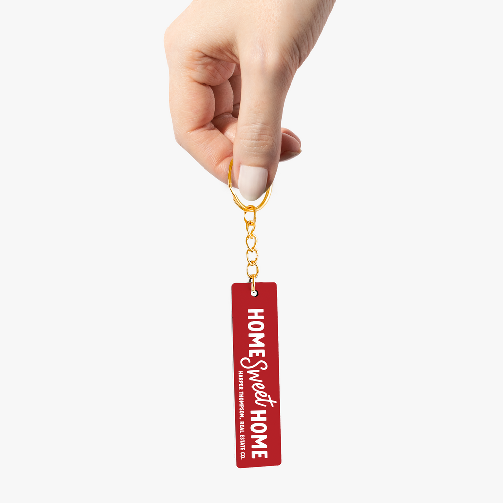 Customizable Home Sweet Home Keychains Keychain Market Dwellings