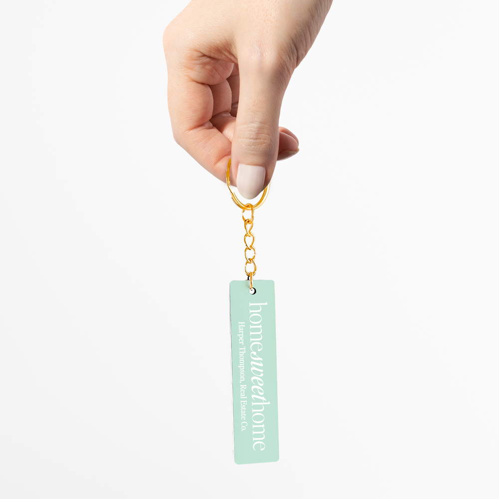 Customizable Home Sweet Home Keychains Keychain Market Dwellings